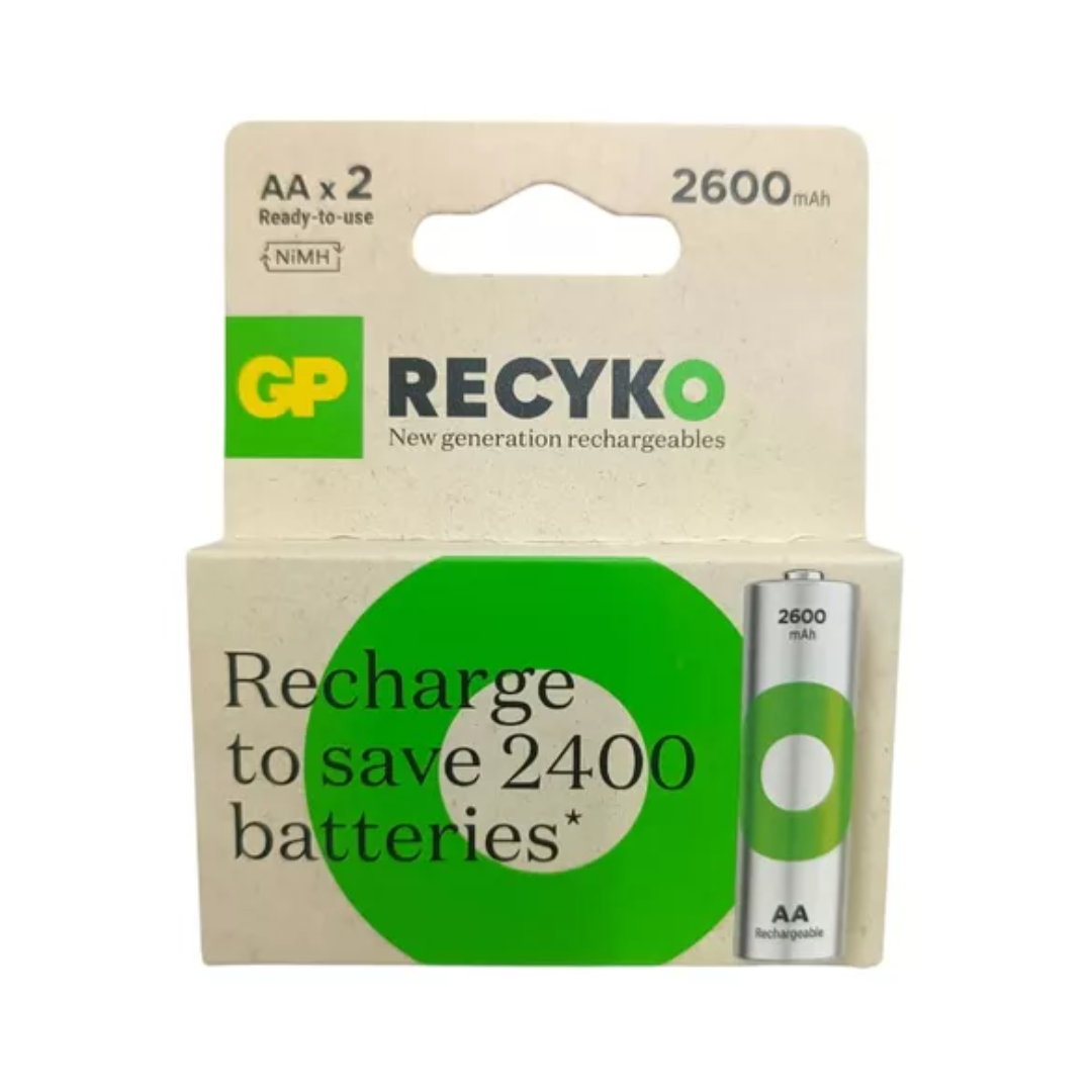 Pilhas NiMH AA/LR6 1,2 V 2600 mAh ReCyKo - 4 unidades