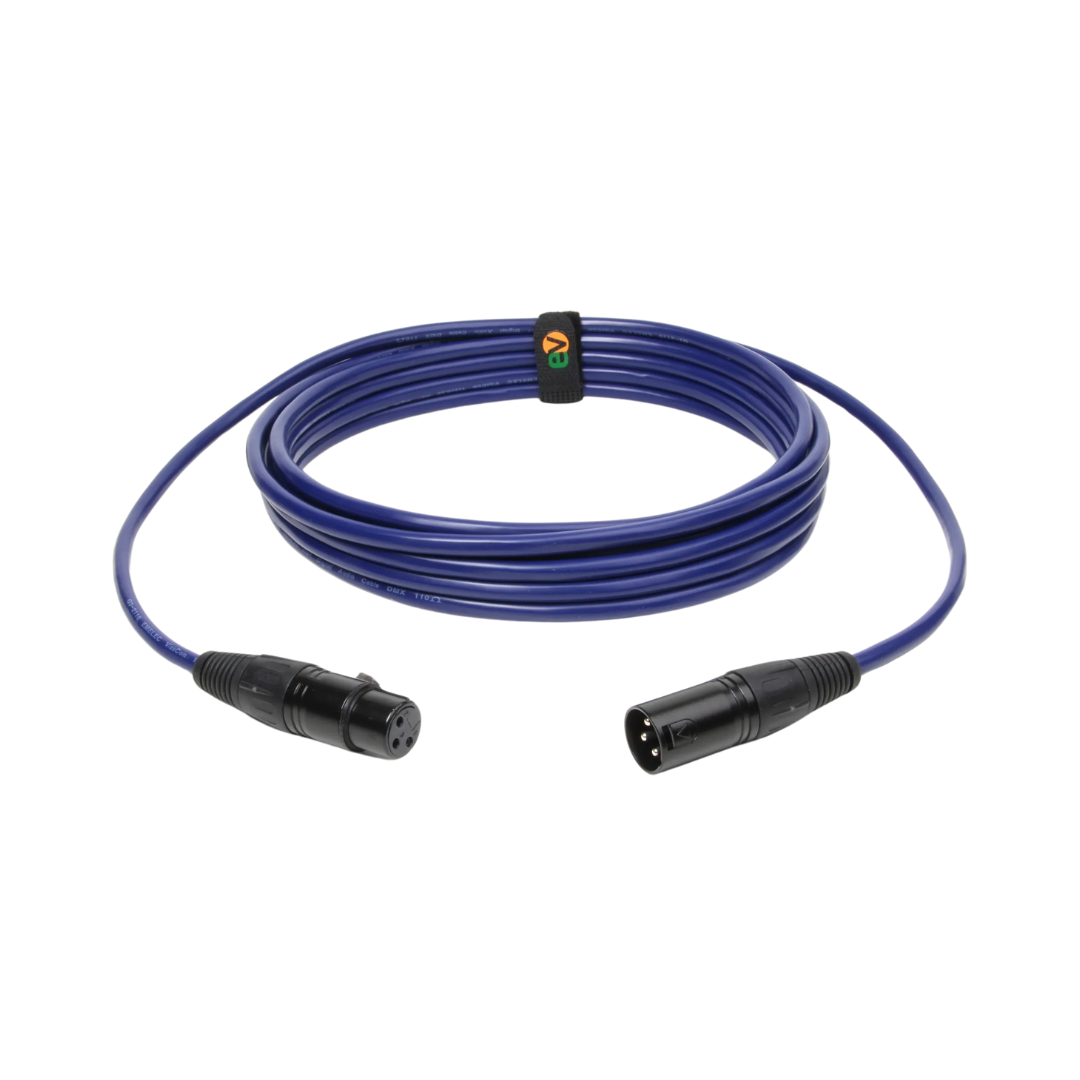 Cabo DMX XLR 3P M - XLR 3P A, 5m