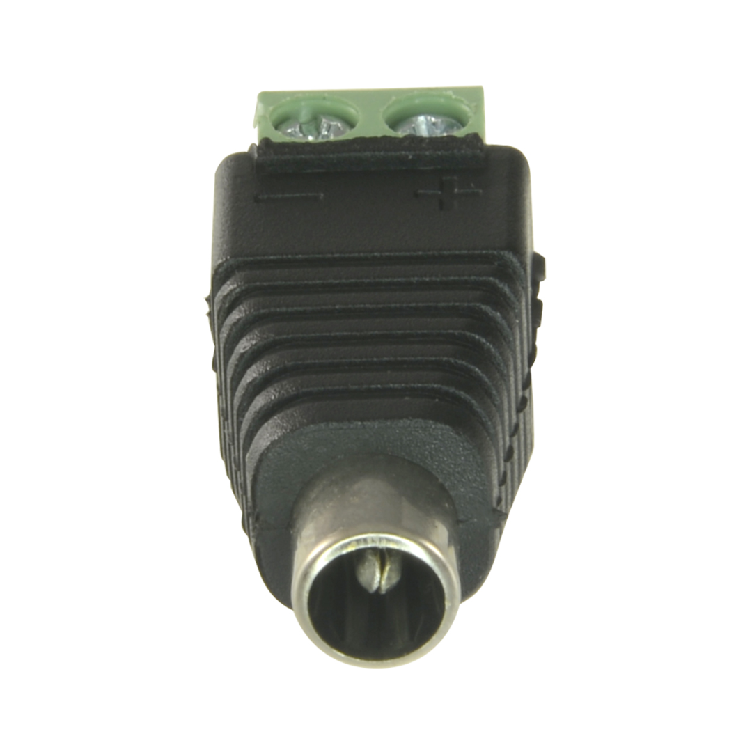 DC Male Connector with 2 Terminal +/- Output.