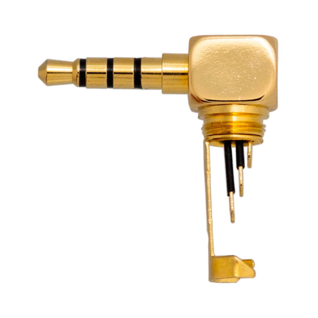 Conector Jack de 3,5 mm com 4 contactos a 90º