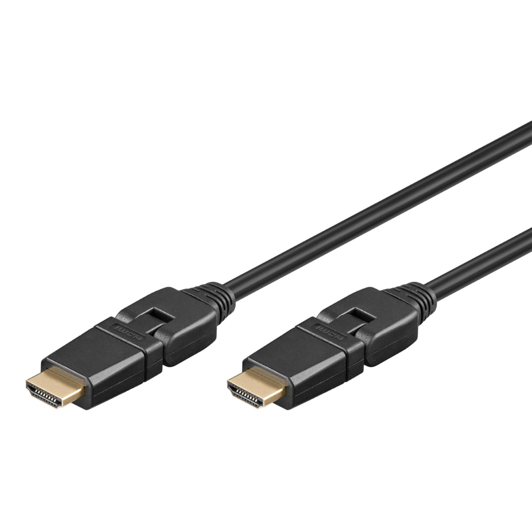 Cable HDMI™ de alta velocidad 360° con Ethernet 3m