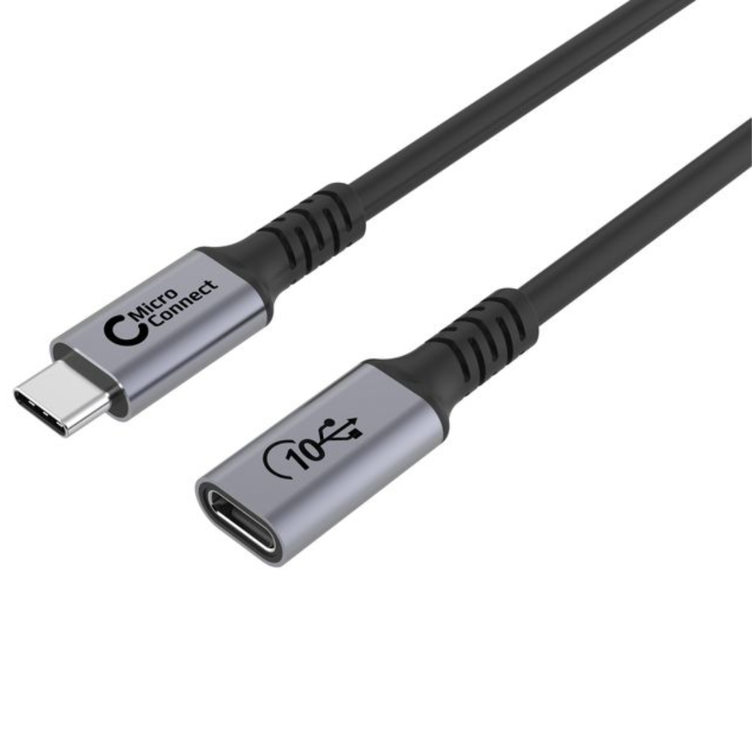 USB-C M/F Cable, 100W, 10Gbps, USB 3.2 Gen 2x2