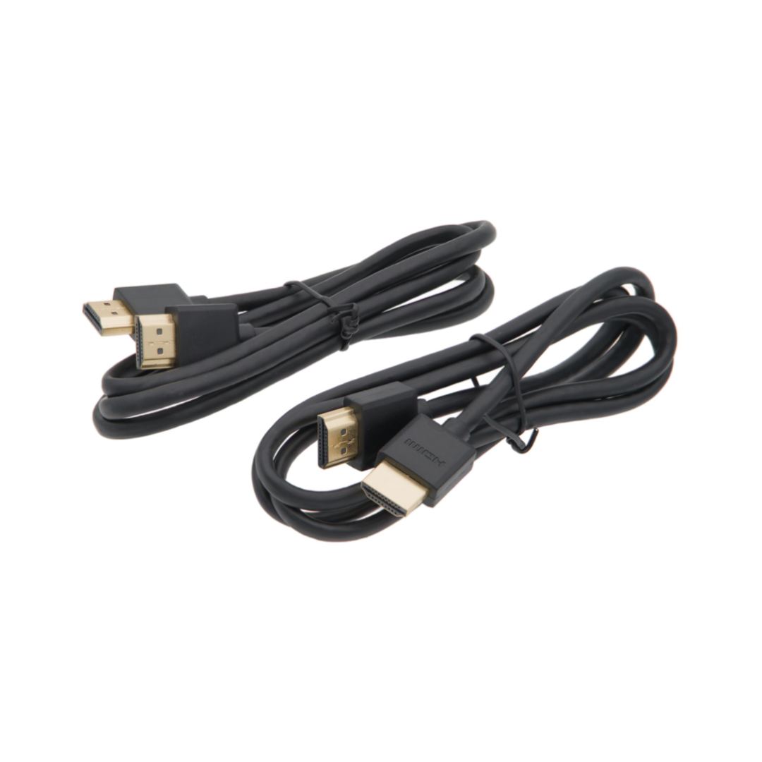 KVM HDMI 2.0 (4K@60Hz) + USB to switch between 2 PCs with the same mouse and keyboard.