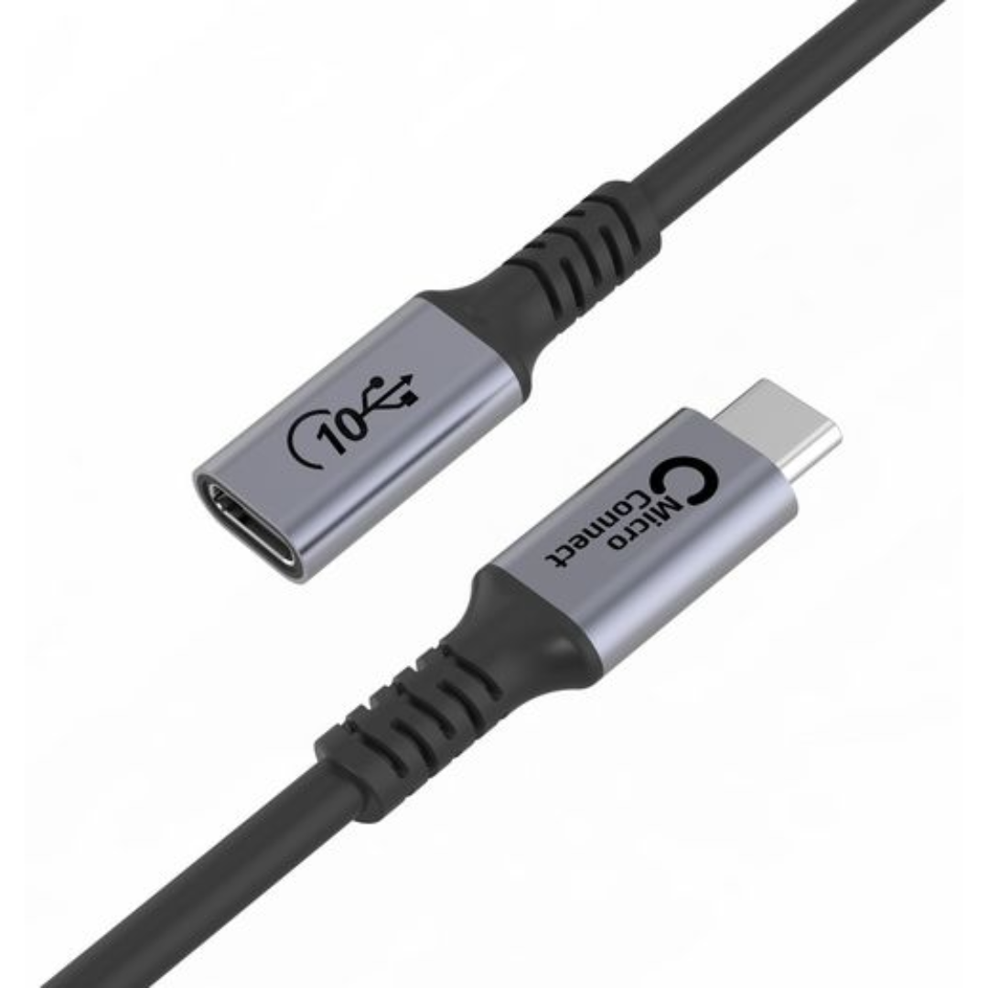 USB-C M/F Cable, 100W, 10Gbps, USB 3.2 Gen 2x2