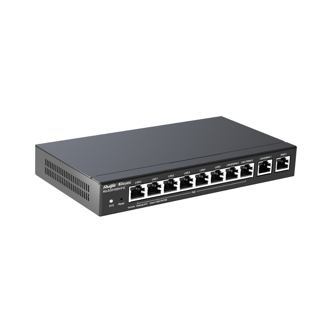 Reyee Router Poe Controlador 9 puertos GE LAN+ 1 Puerto Ge Wan 1500 Mbps