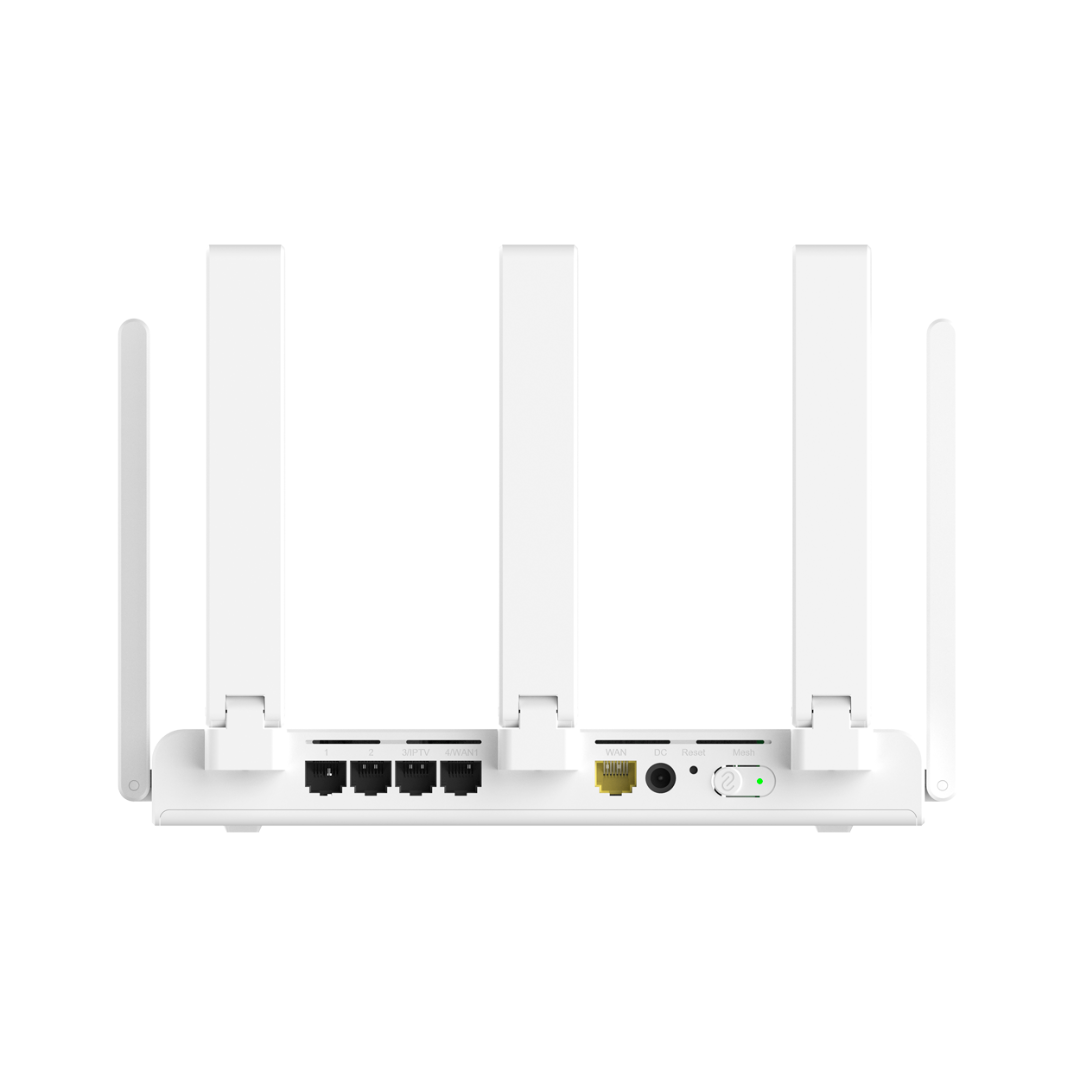 Router Wi-Fi Mesh Gigabit Reyee 6 AX3000 com 5 portas RJ45, 10/100/1000 Mbps, 802.11ax 2x2 e Dual Band 2.4 e 5 GHz