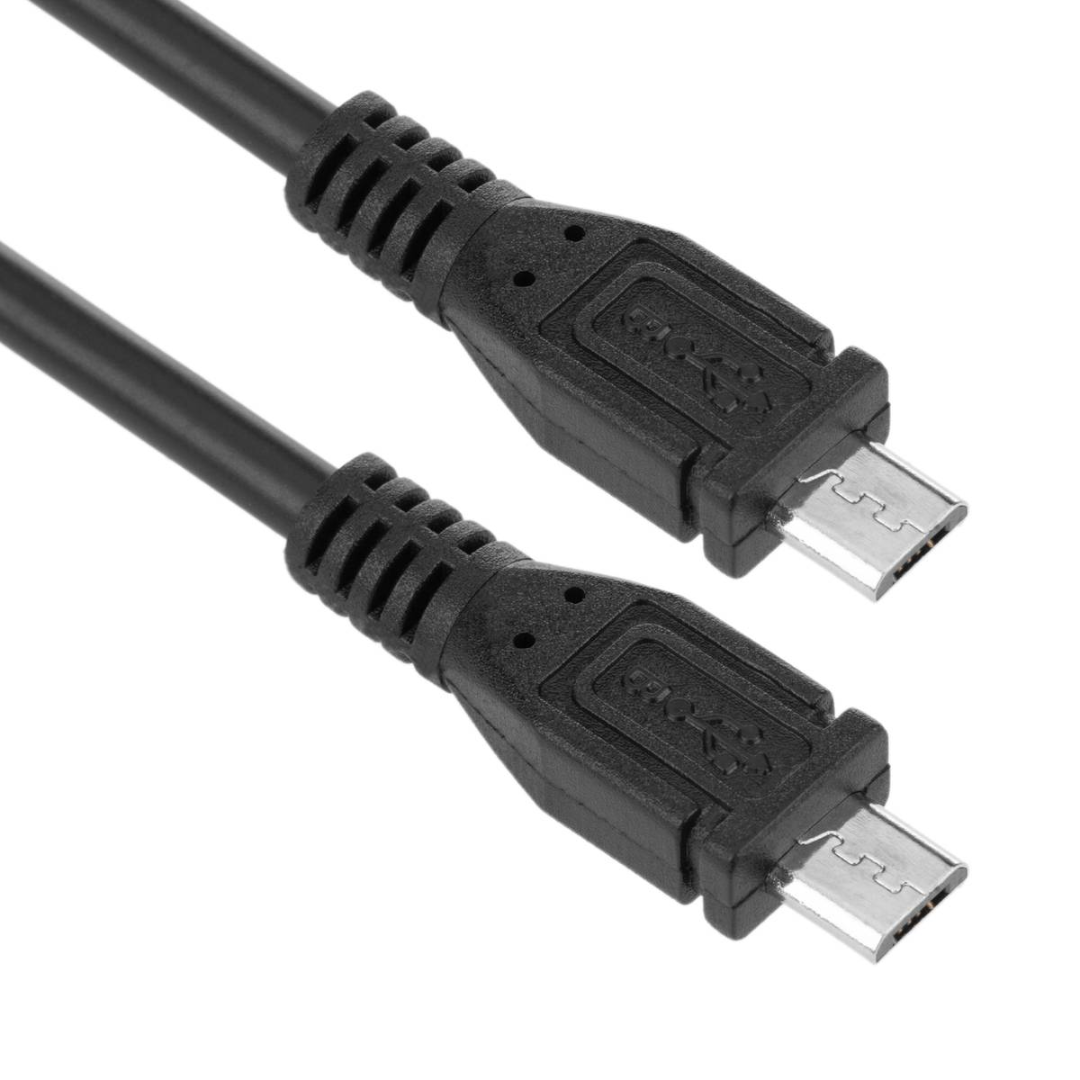 Cabo USB OTG microUSB macho-macho de 30 cm