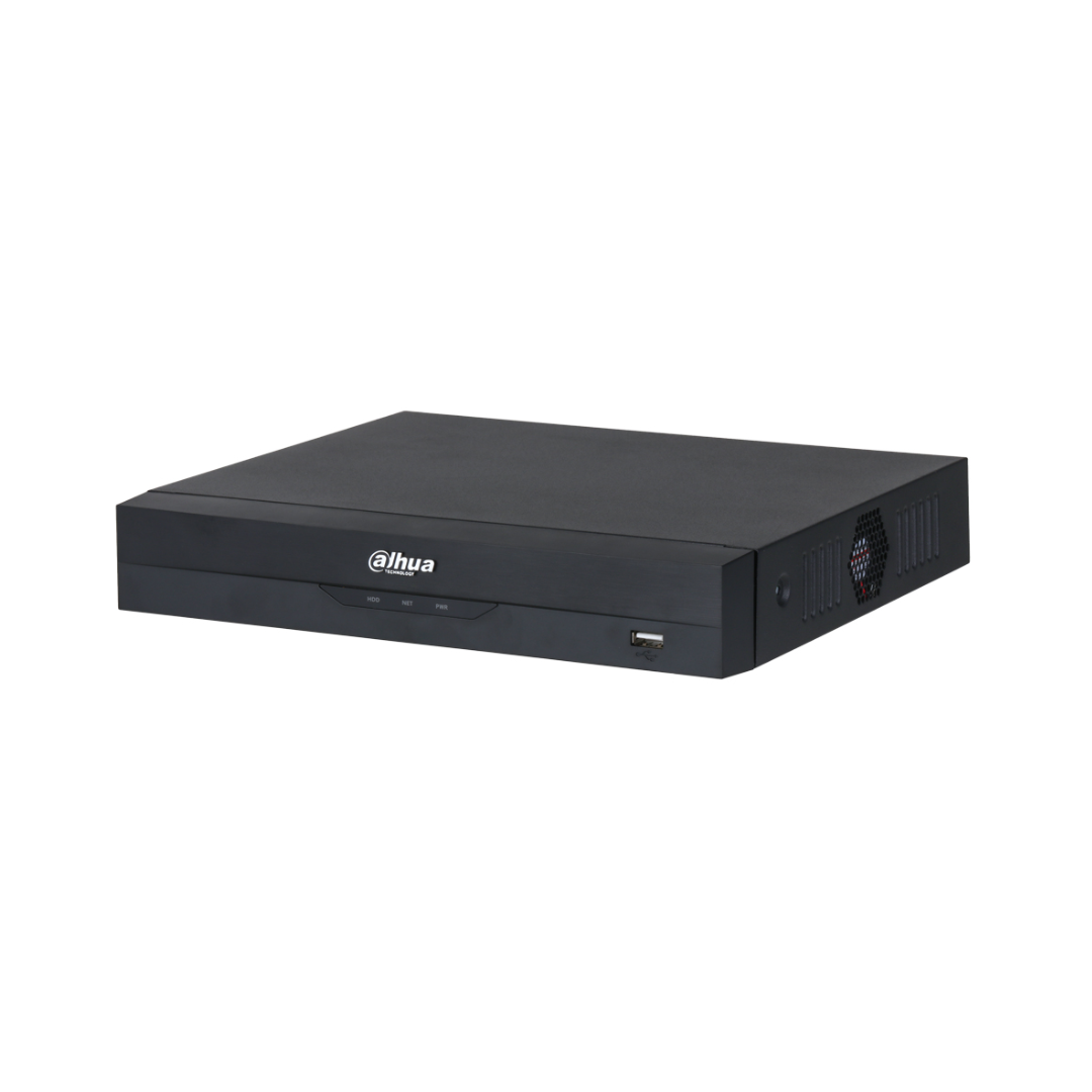 NVR 8 canais 144Mbps H265 HDMI 8PoE 1HDD IA