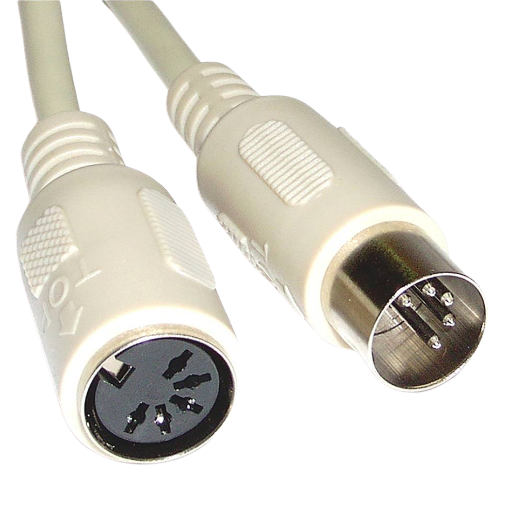 DIN5H/DIN5M KEYBOARD CABLE 1.8 m