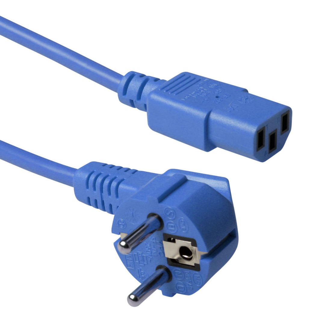Cable Alimentacion SCHUKO-C13 AZ, 3 metros