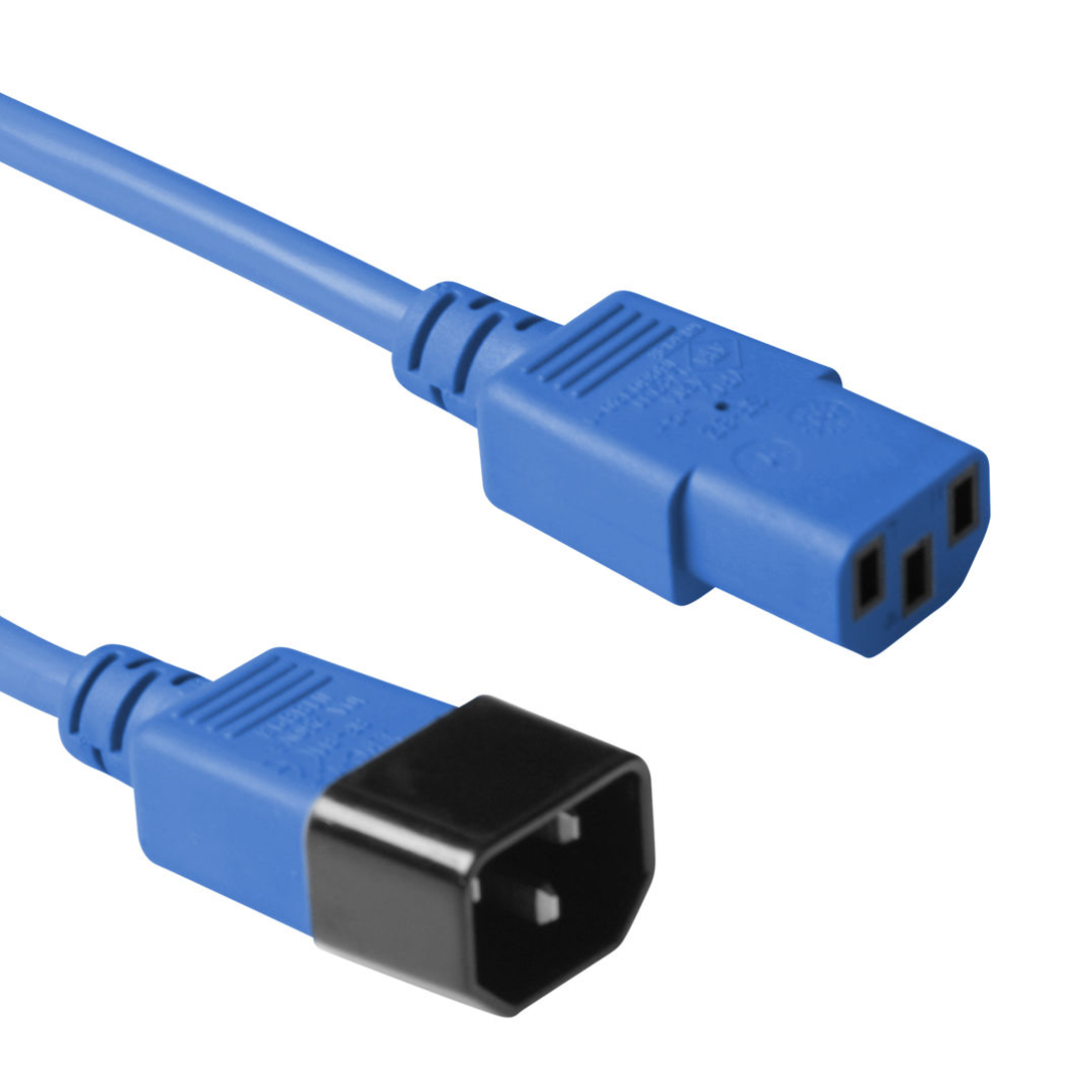 Cable Alimentacion C13-C14 AZUL, 3 metros