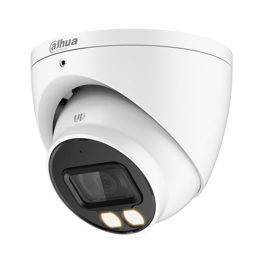 HDCVI dome 4 em 1 2M 1080P Full Color WDR Starlight LED40m 3.6mm IP67 Microfone