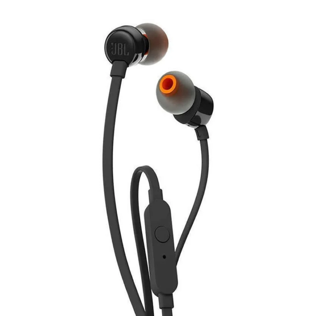 JBL T110 BLACK IN-EAR HEADPHONES - PURE BASS
