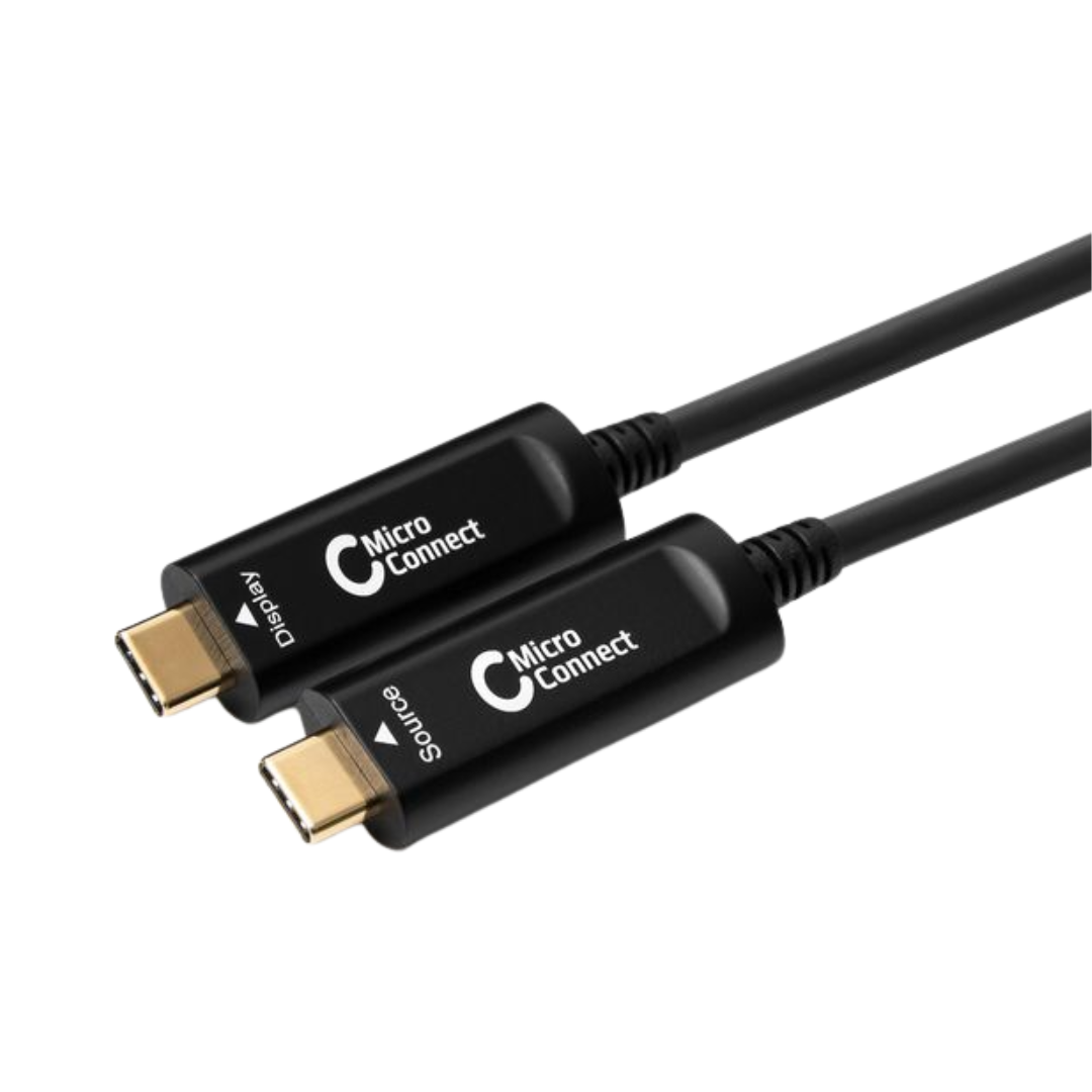 Premium Fiber Optic Video USB-C Cable, 10m No Data