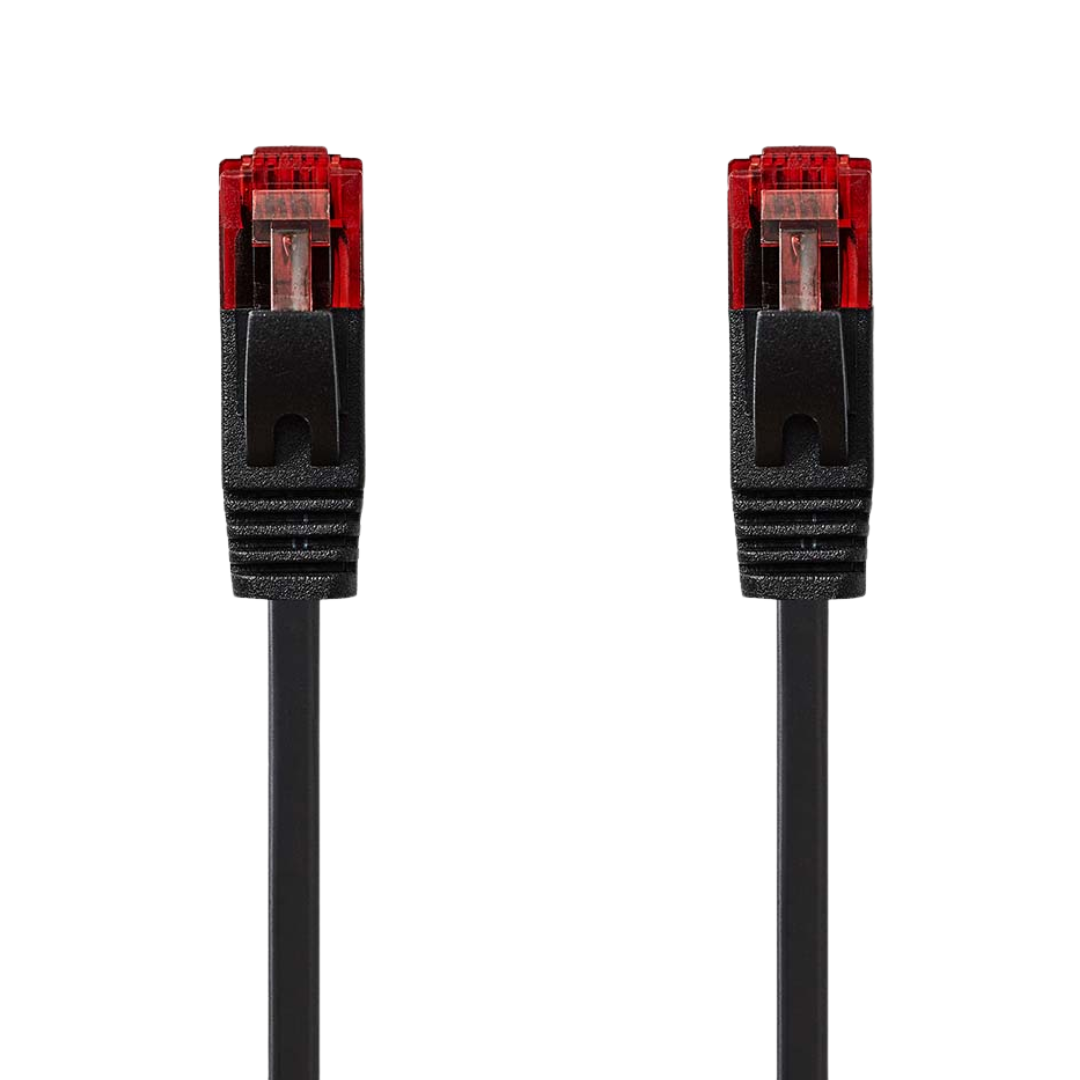 CAT6 RJ45 male network cable | RJ45 male | U/UTP | 2.00m | Black