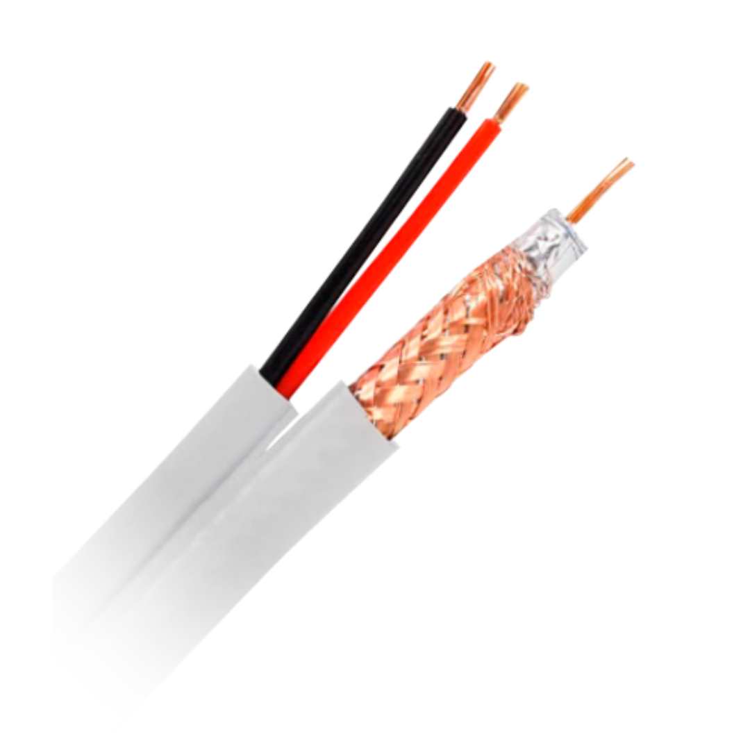 Cable combinado Mini RG59c + alilmentación