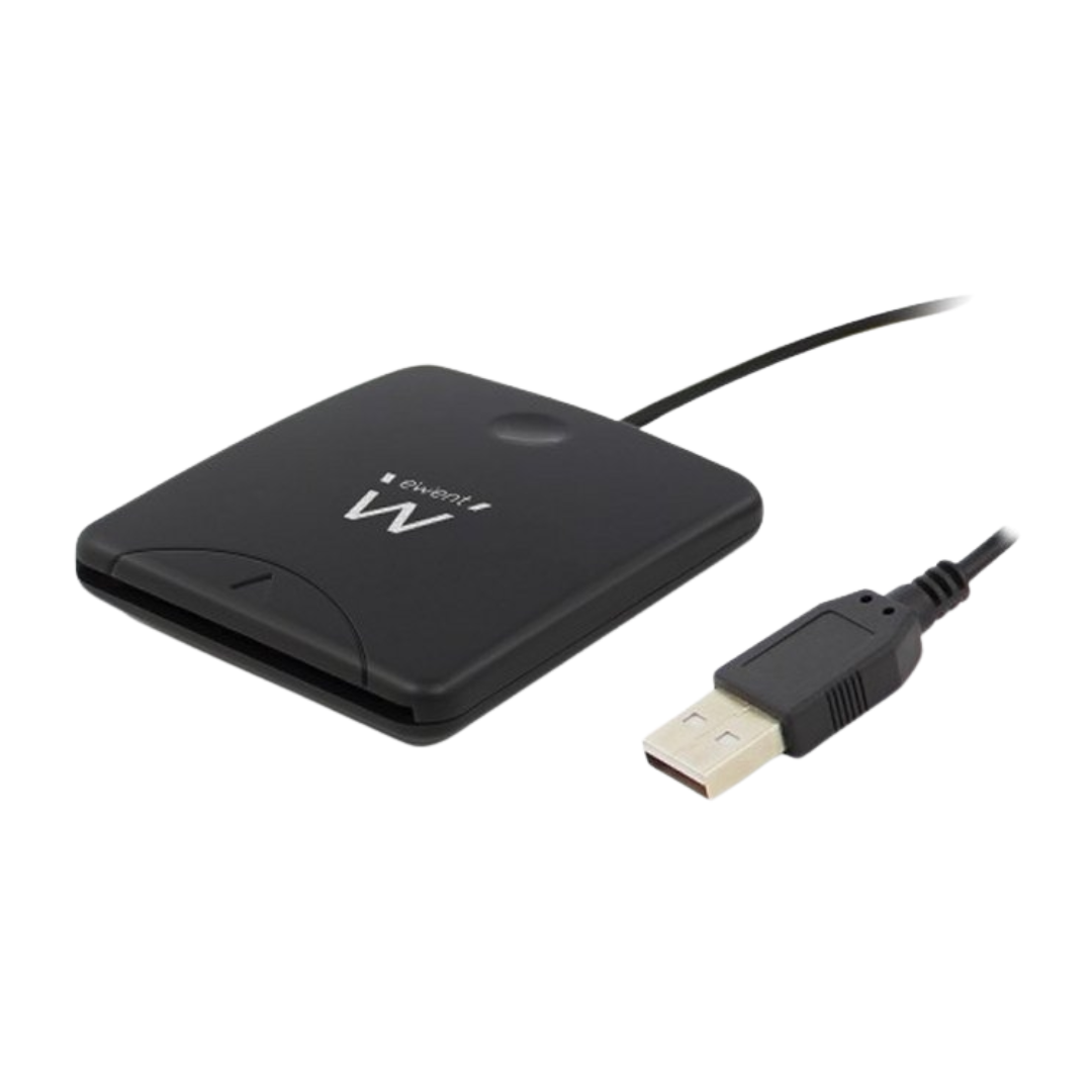 Leitor de cartões USB 2.0 para cartões de identidade nacionais e de saúde.