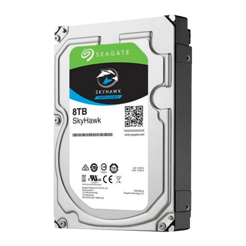 Disco rígido Seagate | Skyhawk | Capacidade de 8 TB | Interface SATA 6 Gb/s | Modelo ST8000VX004 | Ideal para gravadores de vídeo | Disponível avulso ou instalado em DVRs