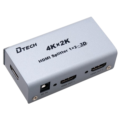 HDMI Signal Multiplier - 1 Input 2 Outputs Up to 4K*2 Maximum Output Length 25 m DC 5 V Power Supply