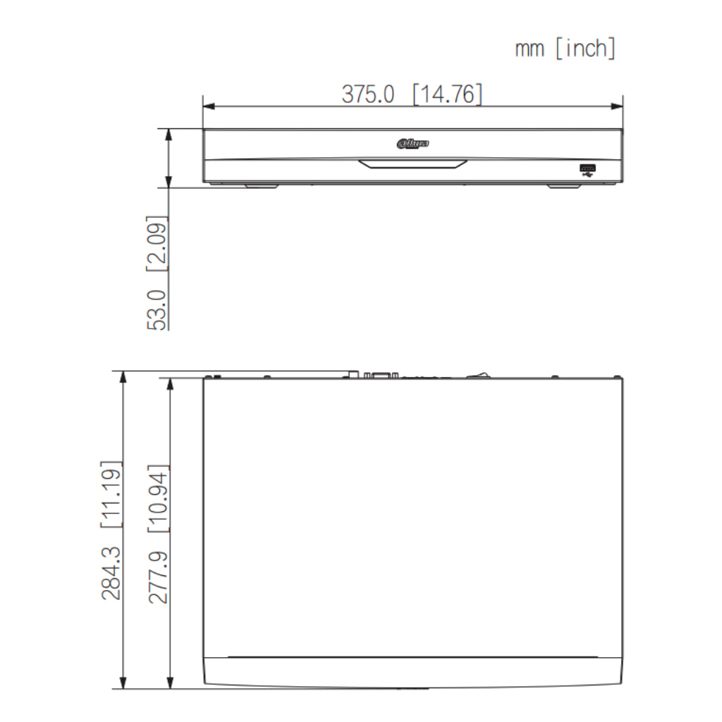 Gravador PoE AI HDMI H265 de 4 canais e 80 Mbps