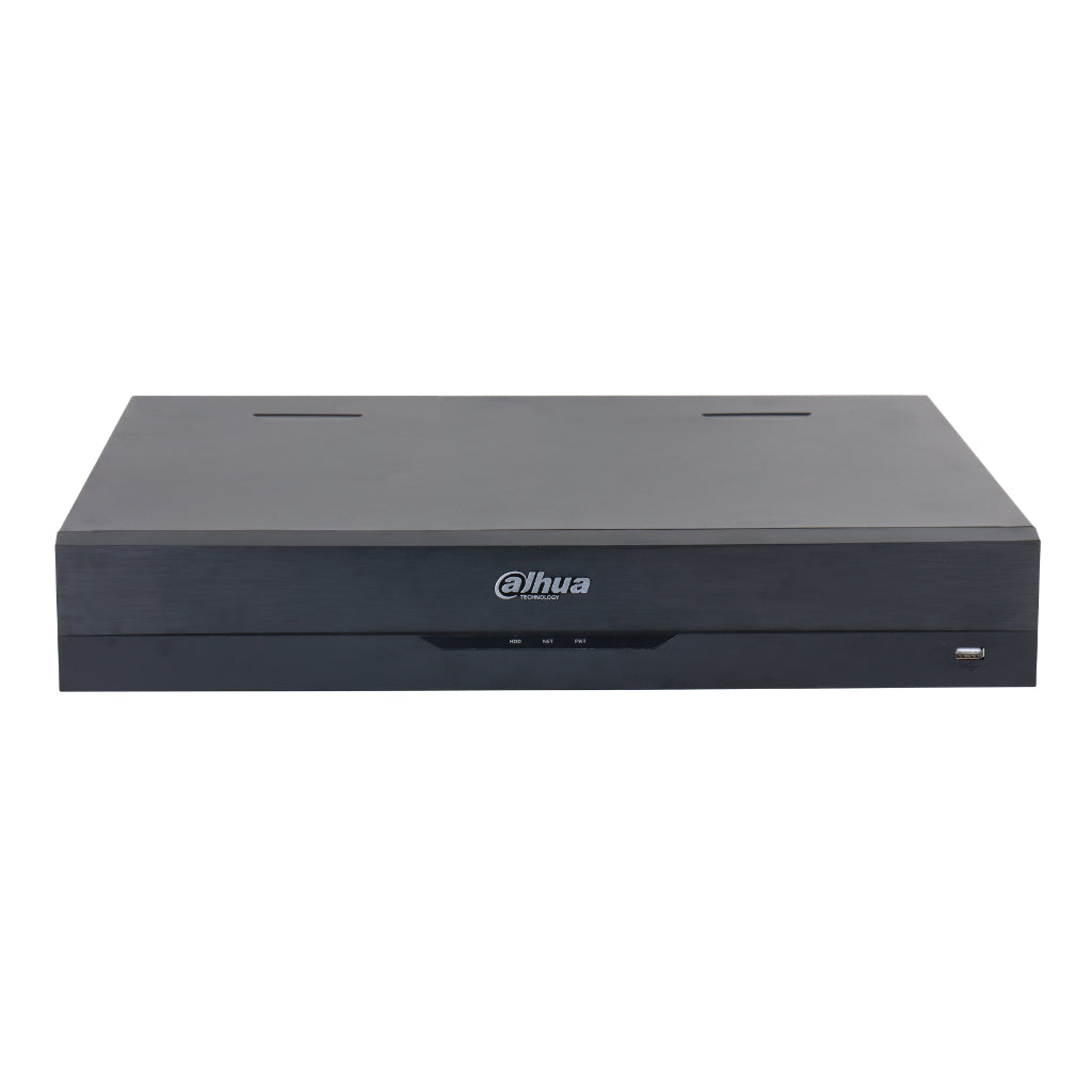 Gravador de 64 canais - NVR 64 canais 384 Mbps H265 2x HDMI 16 PoE 4 E/S de HDD IA
