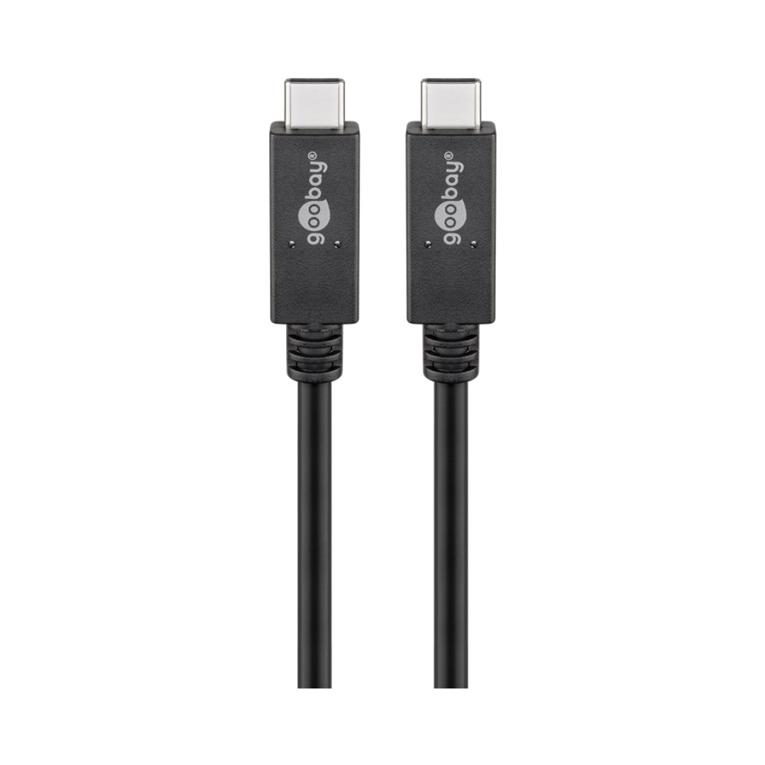 Cables usb 3.2 generacion 2x2 (20Gbps) 1m, negro