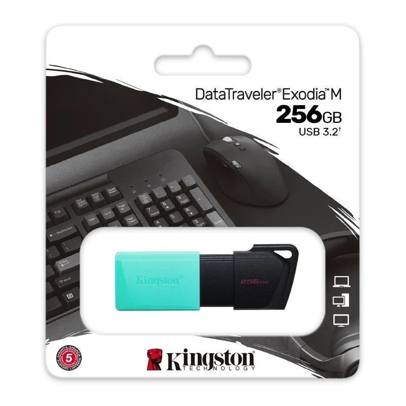 Pen Drive Kingston DataTraveler Exodia M USB 3.2 de 256GB
