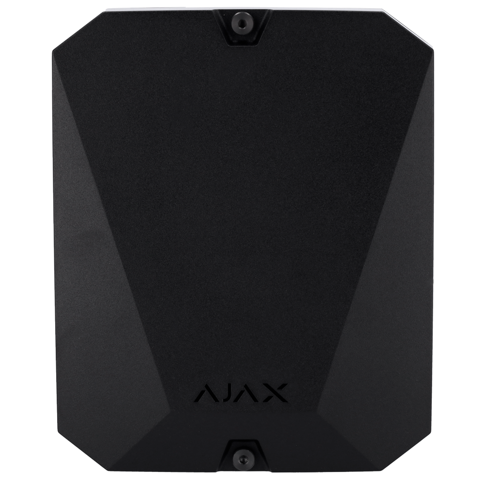 AJAX radio multi-transmitter with up to 18 wired alarm and tamper inputs. Configurable alarm.