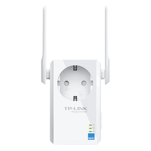 Repetidor Wi-Fi TL-WA860RE - 300 Mbps 802.11b/g/n | 2 Antenas | Botão de Extensão de Alcance | Porta Ethernet | Conector Schuko Adicional