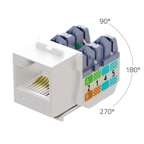 Conector RJ45 UTP fêmea Cat.6A da Openetics