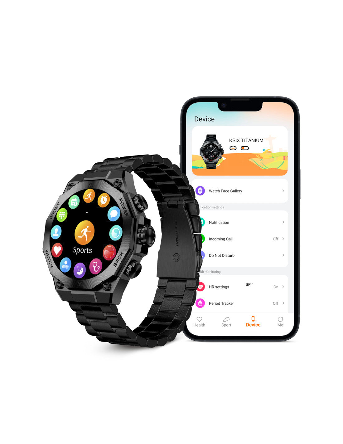 Relógio inteligente KSIX Titanium