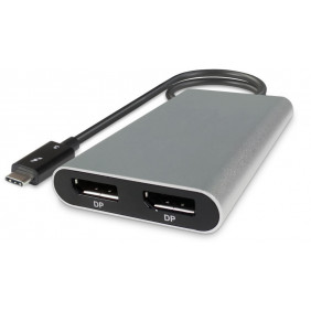 Adaptador de Thunderbolt 3 ( USB C) a 2 Displayport Cable