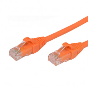 Cable Red Cat6 U/utp, Lszh, CU Color Naranja 0,25 Metros