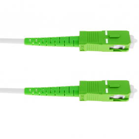 Cable Fibra Óptica 2xsc/apc Monomodo 0.50m Blanco Cables