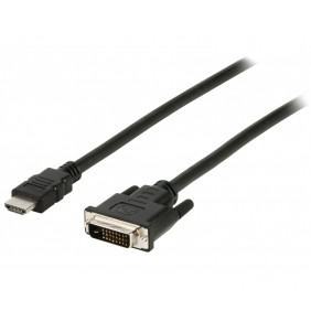 Cable Hdmi a DVI 24+1 Pins Conectores Plateado 30awg 5m