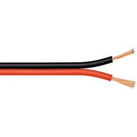 Cable de Altavoz Rojo/negro 2x2.5 mm CCA 10m
