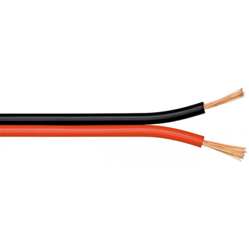 Cable para altavoz 2x 2.5 mm2 10 M Blanco