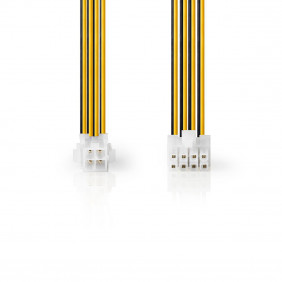 Cable Eps de 8 Pins Macho a 4 Hembra 0.15m Cables
