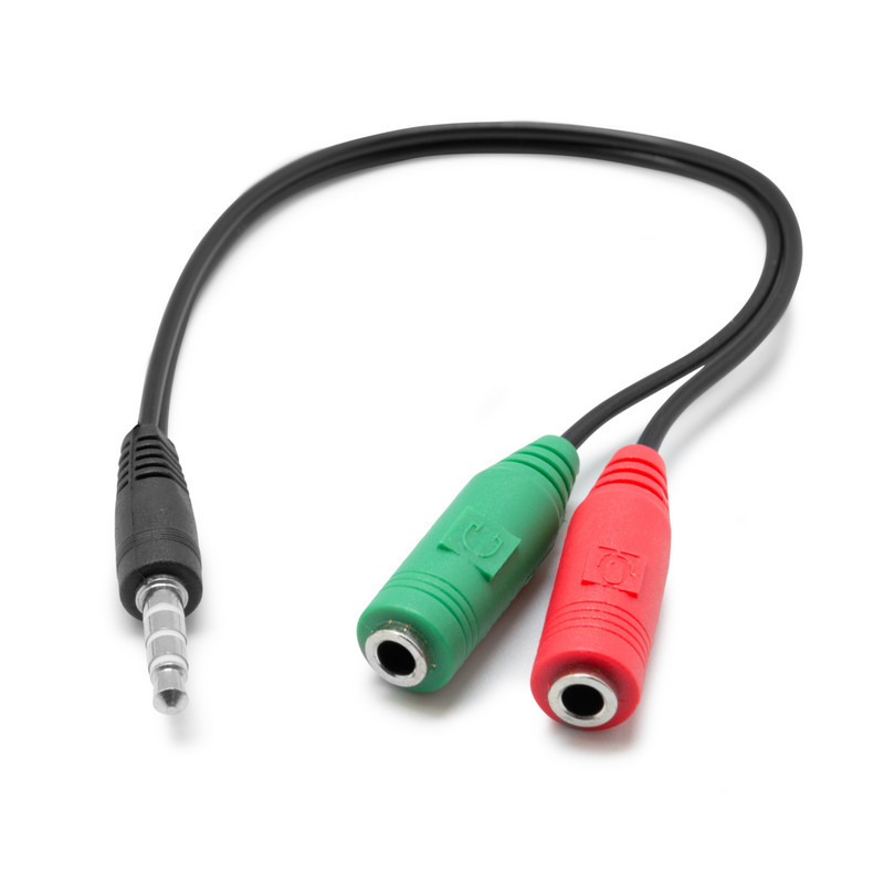 Cable Jack 3.5 Para Juntar Audio y Micro en un Solo Conector de Mini