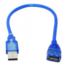 Cable USB 2.0 A Macho Hembra de 20cm
