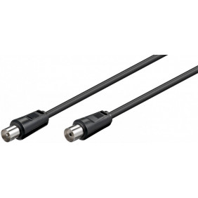 Cable Antena Coaxial 75 Oms M/H Negro 0,20m