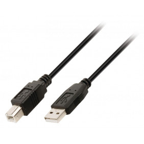 Cable USB 2.0 Tipo A Macho B de 1.8m
