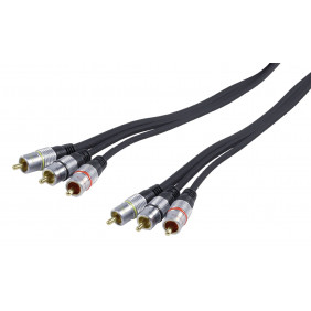 Cable OFC 3xrca (Rojo,Blanco,Amarillo)-M/M 10m Cables