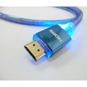 Super Cable Hdmi High Speed With Ethernet con LED Azul 3 Metros