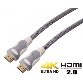 Super Cable Hdmi Versión 2.0 Ultra HD Blanco - 1.50m