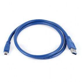 Cable USB 3.0 (A Macho / Mini Macho) de 1.00m Azul