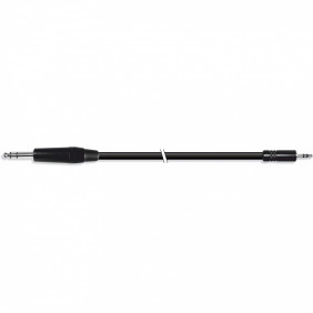 Cable Audio Instrumento Estéreo TRS Jack 6.3mm de Macho a Minijack 3.5mm 2m