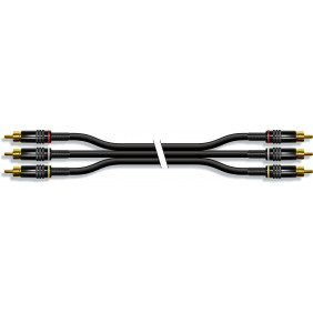 Cable de Audio Estéreo y Video con Conectores 3 x RCA Macho en un Extremo Metalicos 1.5m Cables