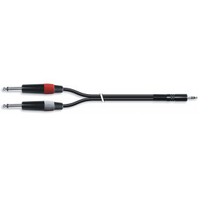 Cable de Audio Minijack 3.5 mm a 2 Jack 6.35 Macho L/R 1.5m