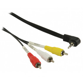 Cable Minijack 3.5-macho a 3xrca-macho 1m Cables
